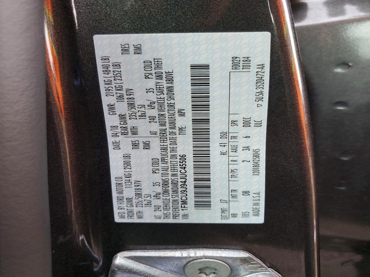 2018 Ford Escape Titanium