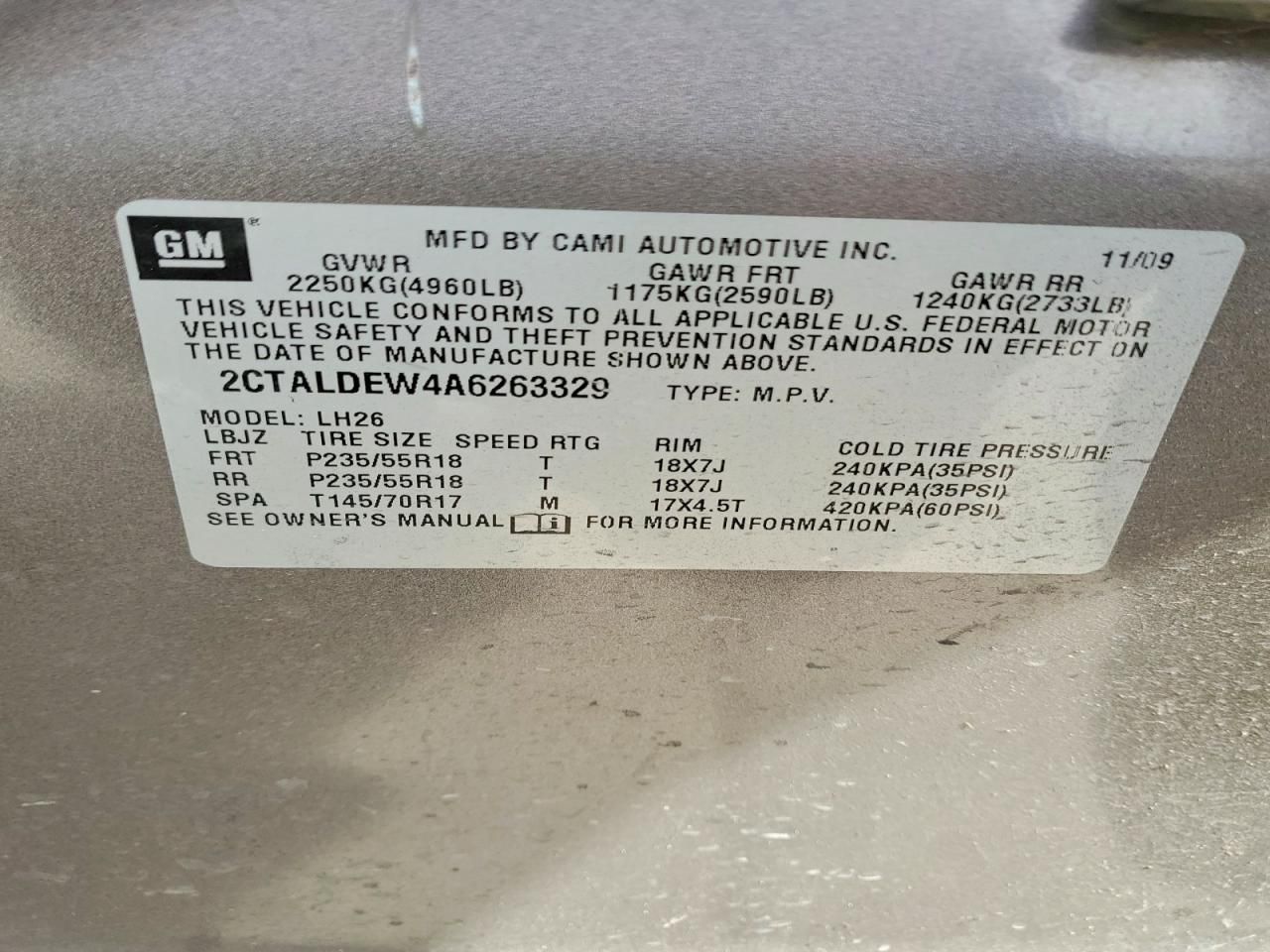 2010 GMC Terrain sle