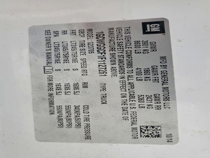 2015 Chevrolet Express G2500