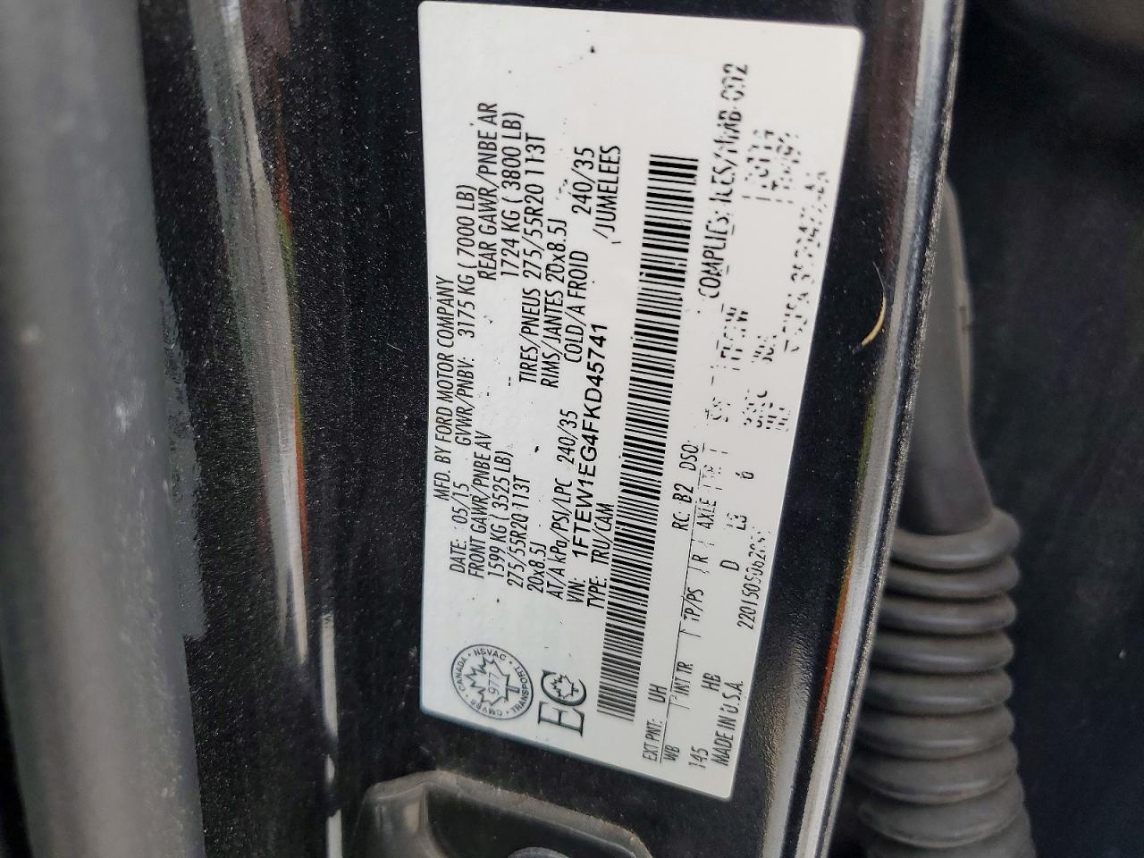 2015 Ford F150 Supercrew