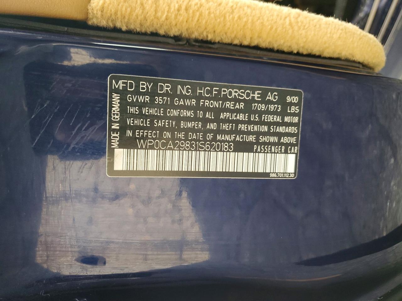 2001 Porsche Boxster