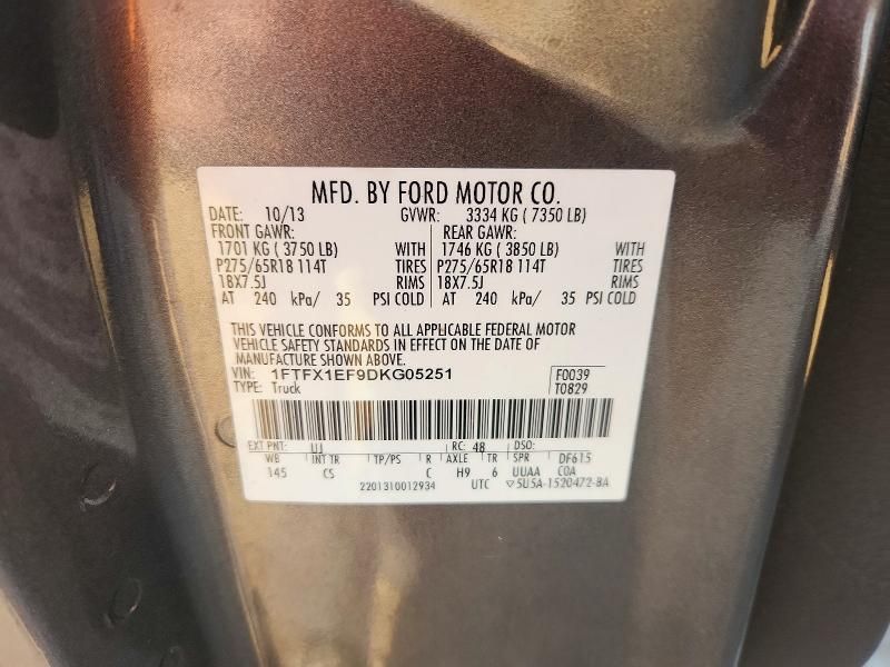 2013 Ford F150 Super cab