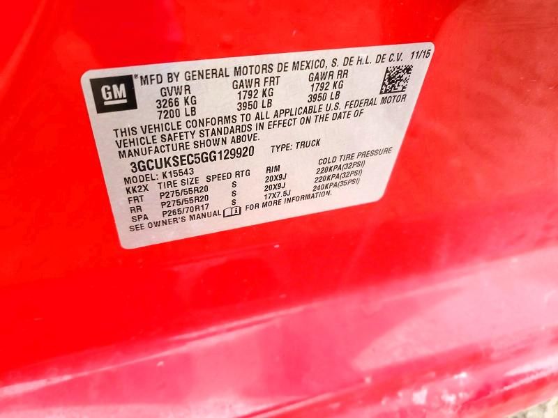 2016 Chevrolet Silverado K1500 ltz