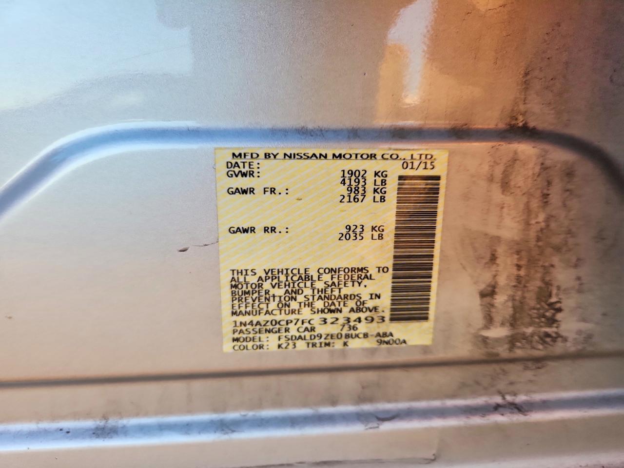 2015 Nissan Leaf s