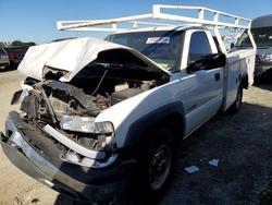 Salvage trucks for sale at San Diego, CA auction: 2002 Chevrolet Silverado Utility / Service Truck
