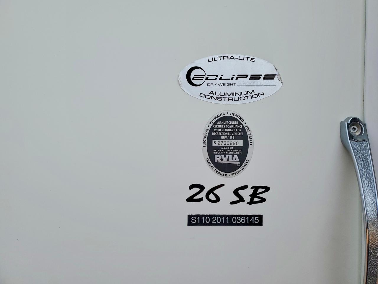 2011 Eclipse Rv Stellar TOY Hauler S