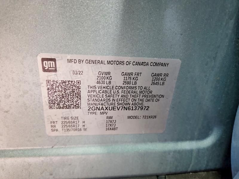 2022 Chevrolet Equinox lt