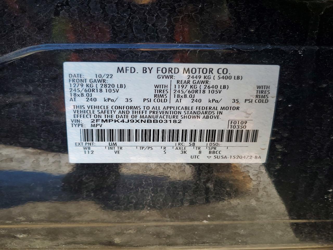 2022 Ford Edge sel
