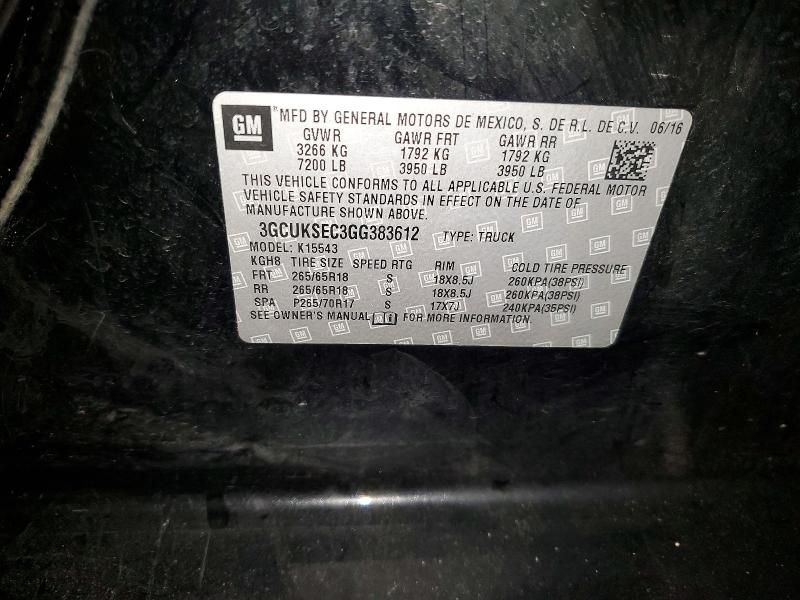 2016 Chevrolet Silverado K1500 ltz