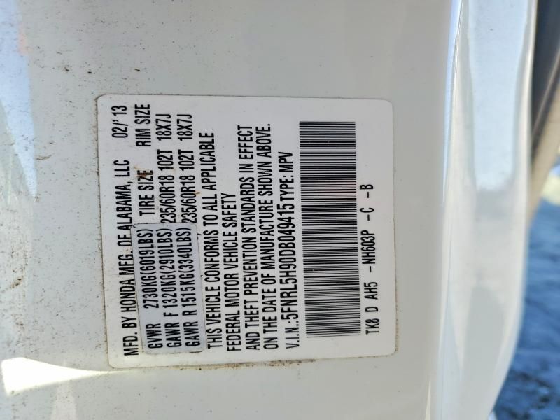 2013 Honda Odyssey Touring