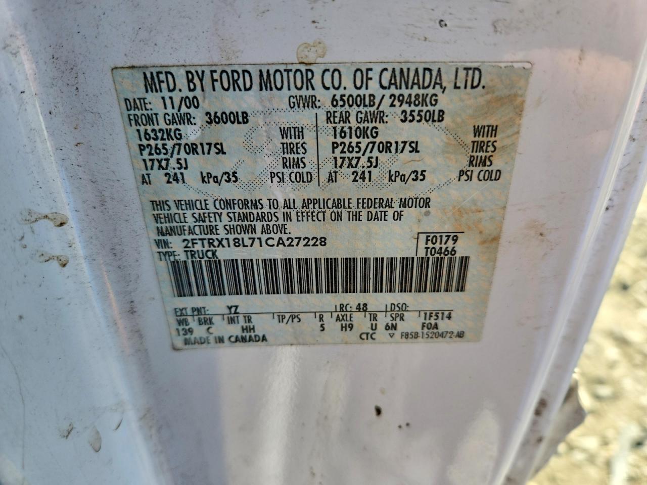 2001 Ford F150