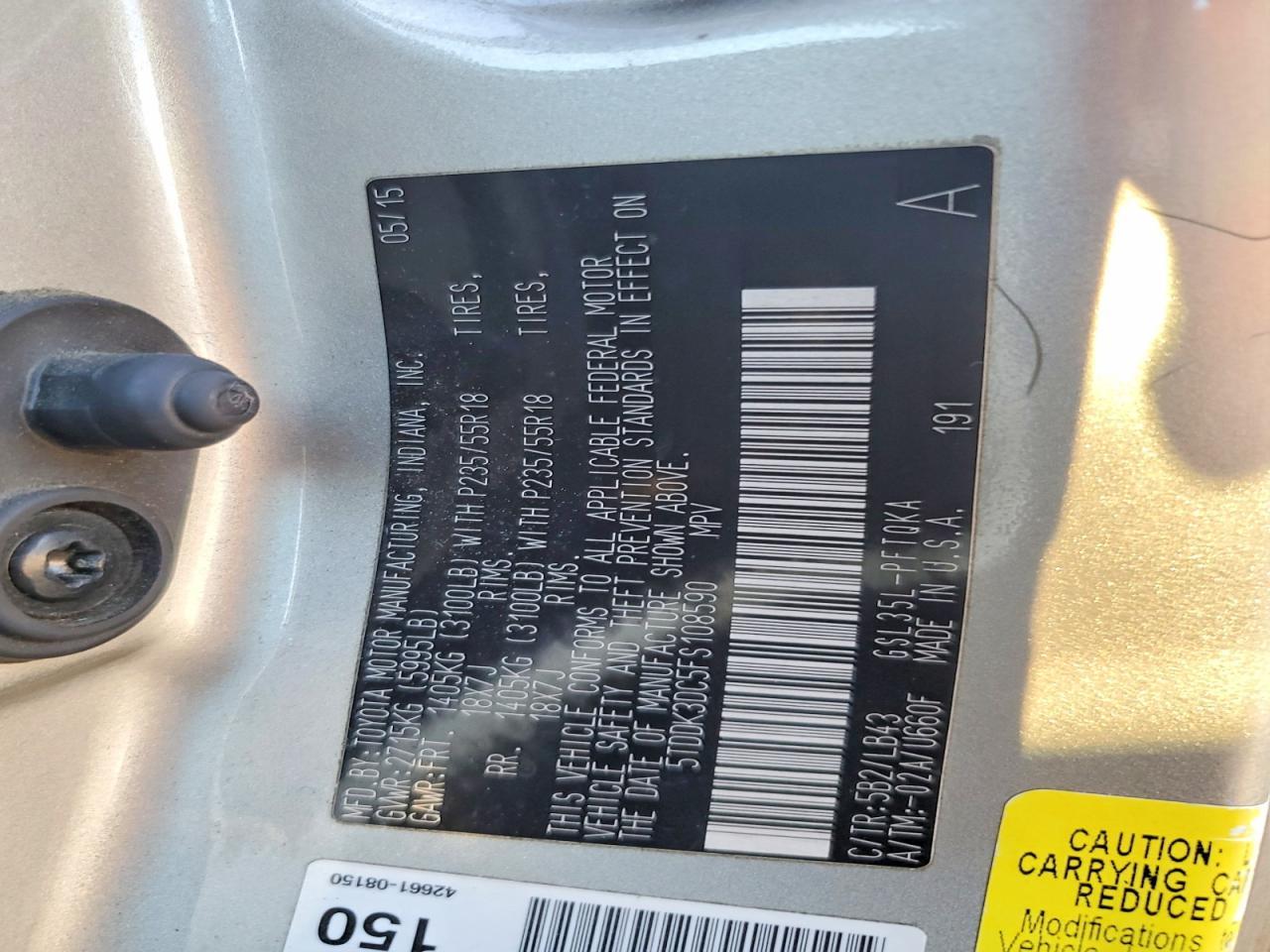 2015 Toyota Sienna