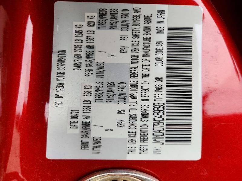 2021 Mazda Mx-5 Miata Grand Touring