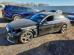 Salvage cars for sale from Copart Waldorf, MD: 2018 Mercedes-Benz C 300 4matic