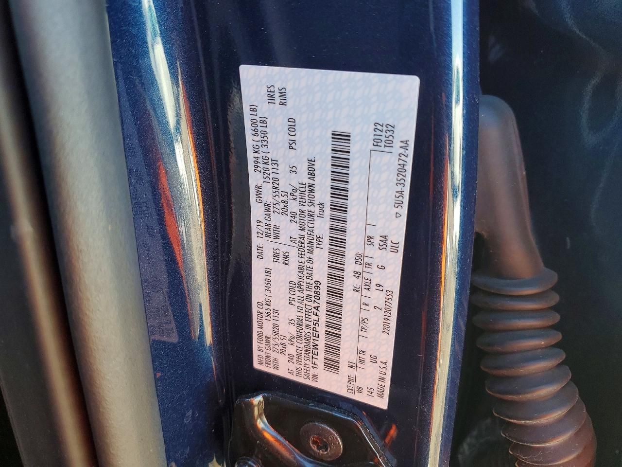 2020 Ford F150 Supercrew