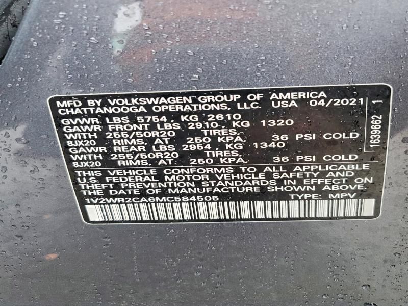 2021 Volkswagen Atlas se