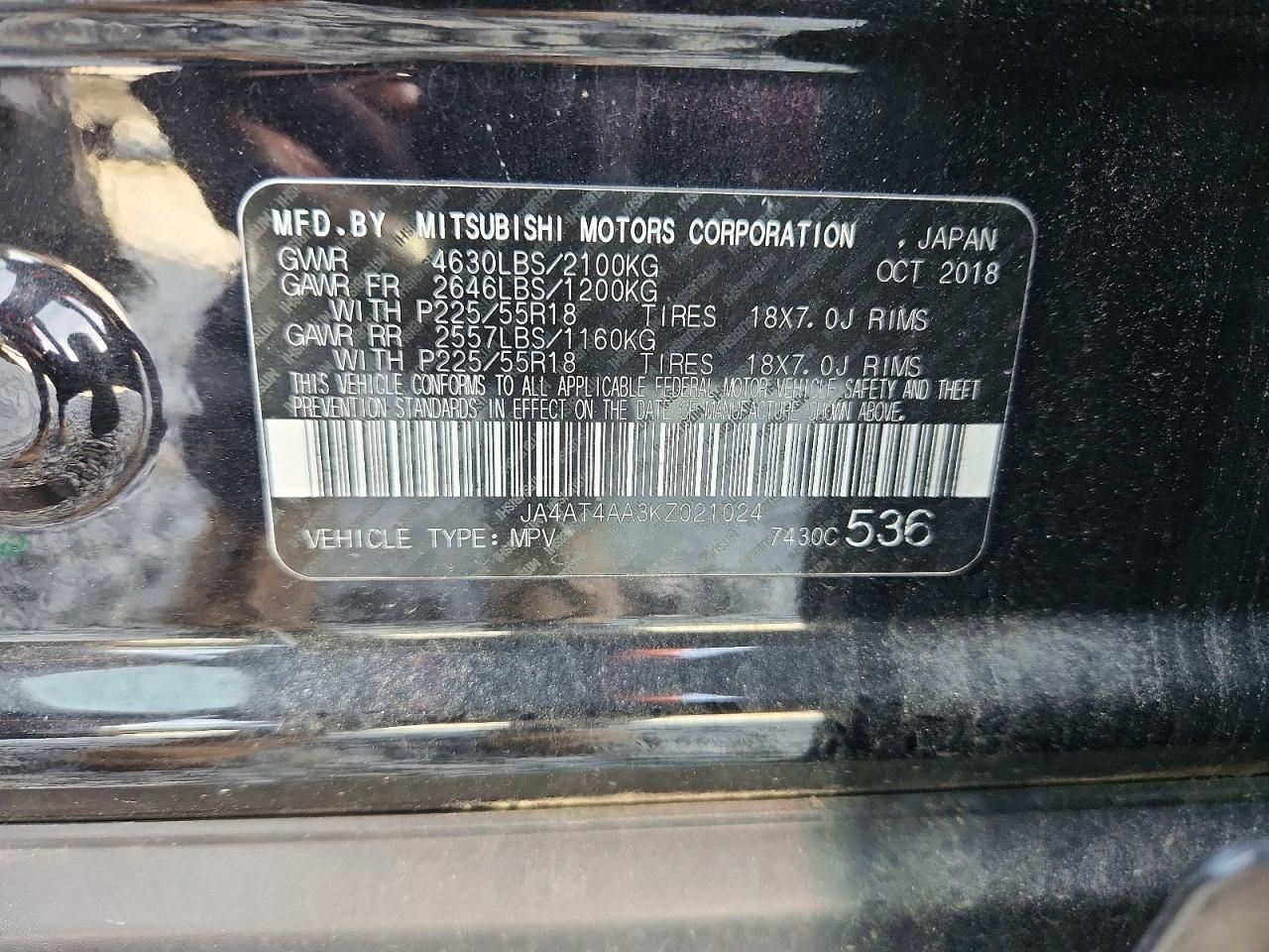 2019 Mitsubishi Eclipse Cross le