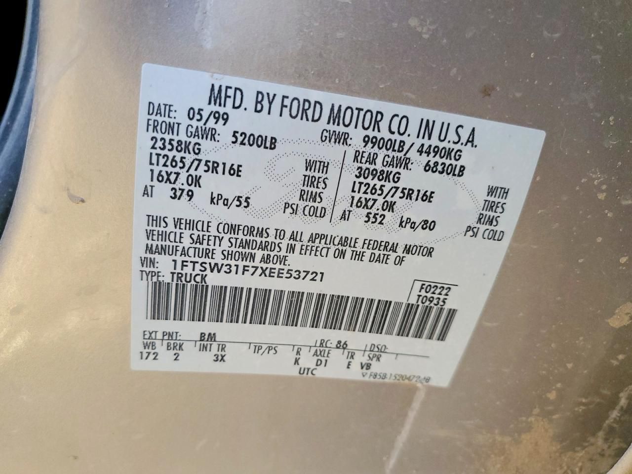 1999 Ford F350 srw Super Duty