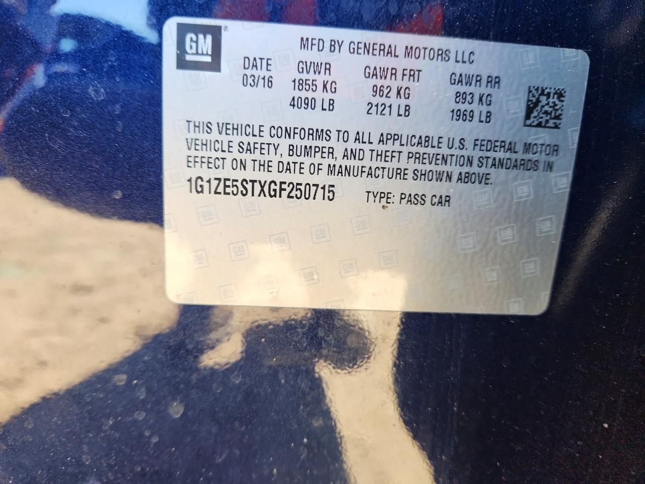 2016 Chevrolet Malibu lt