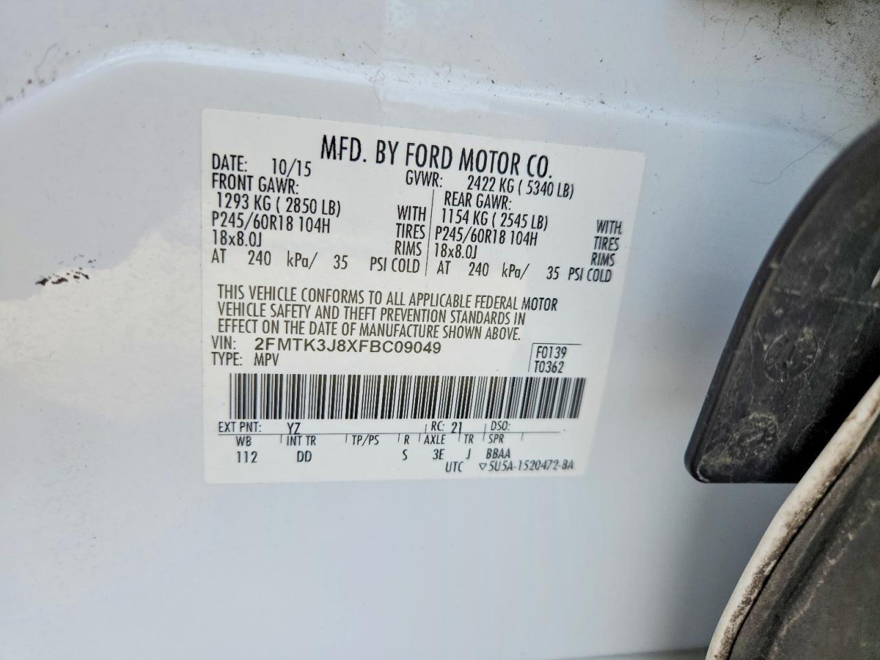 2015 Ford Edge sel