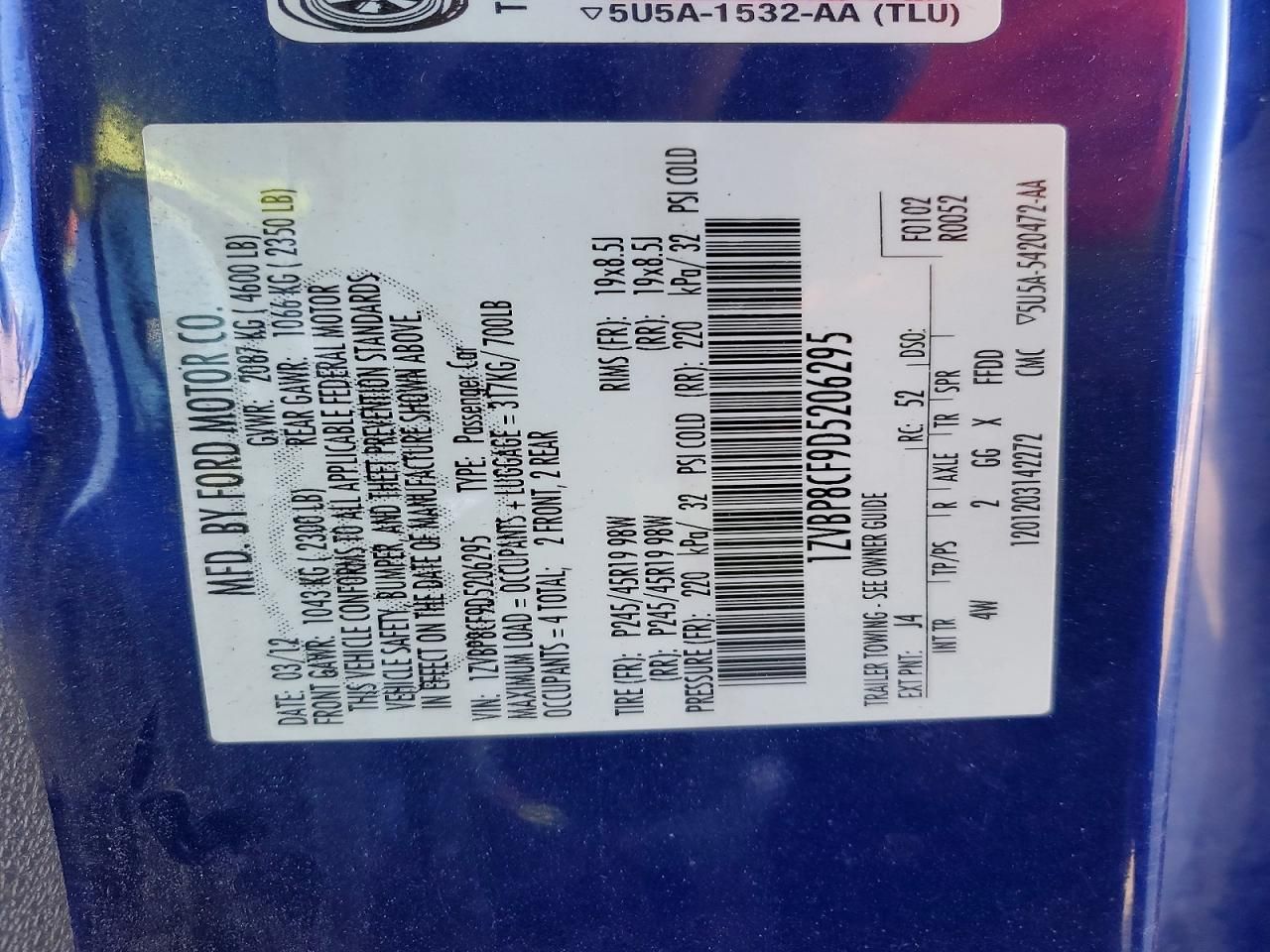 2013 Ford Mustang gt