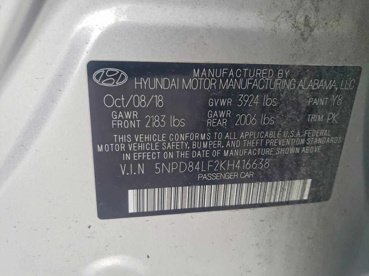 2019 Hyundai Elantra sel