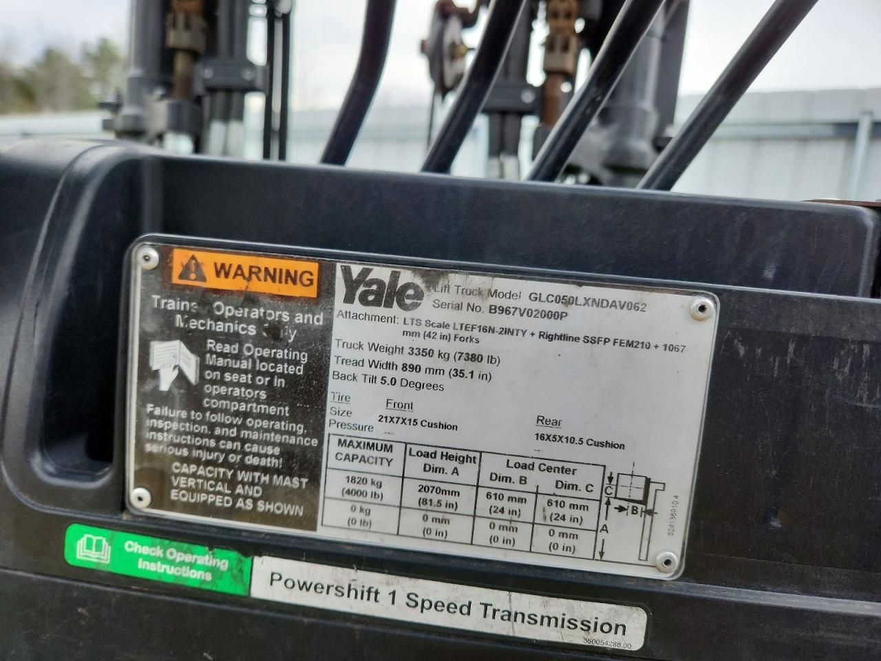 2016 Yale Forklift