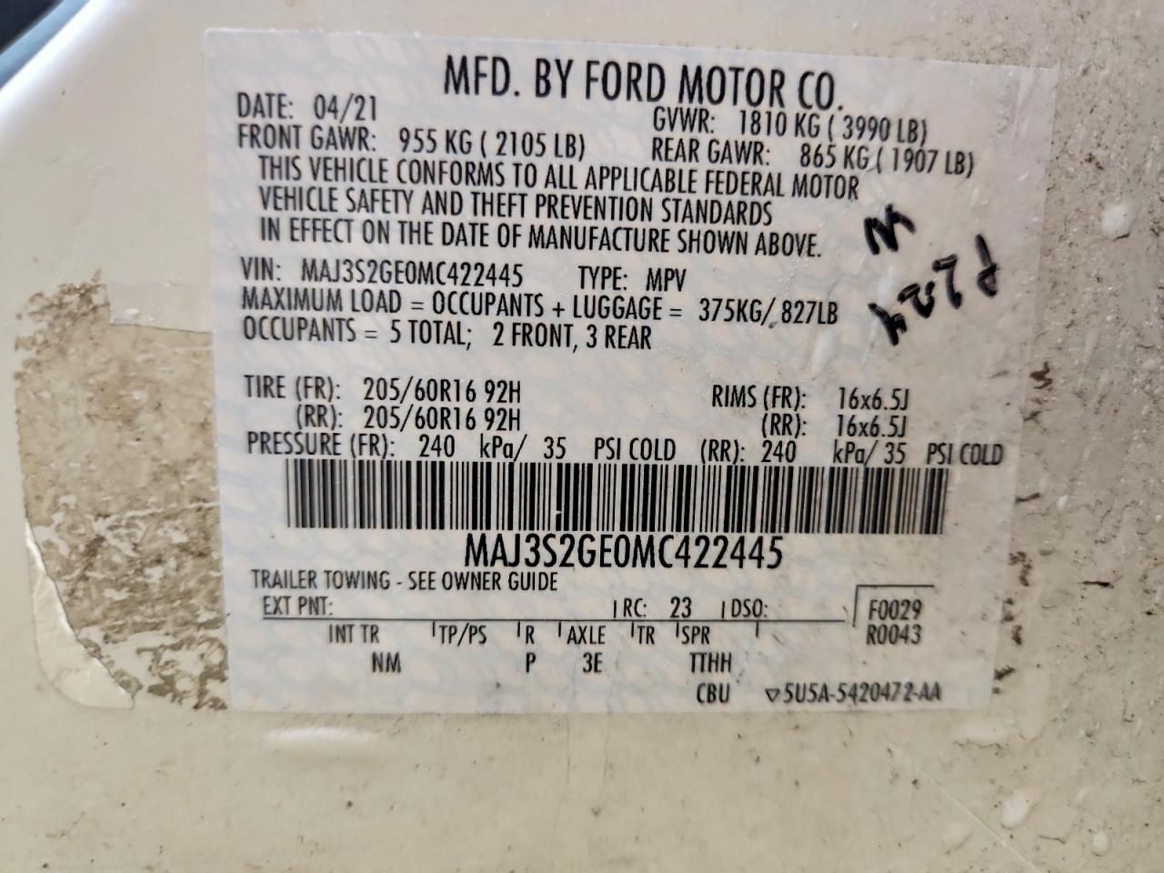 2021 Ford Ecosport se