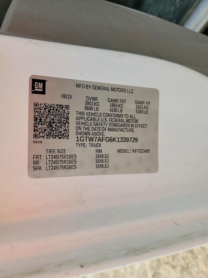 2019 GMC Savana 2500 Delivery Van