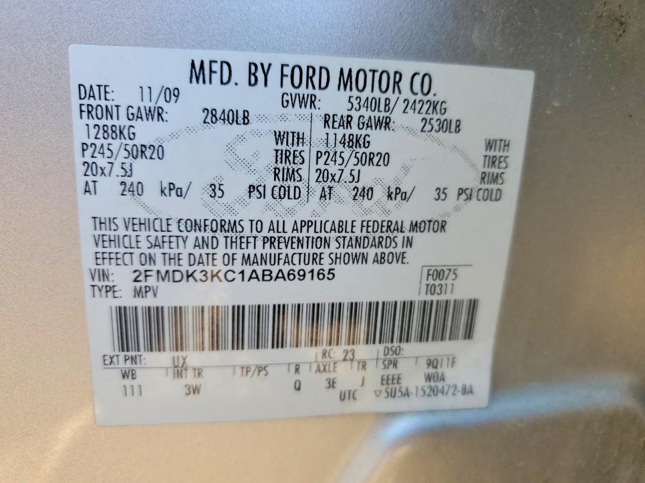 2010 Ford Edge Limited