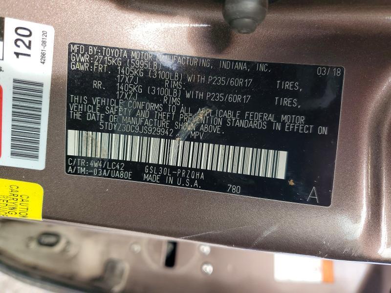 2018 Toyota Sienna xle 8-passenger