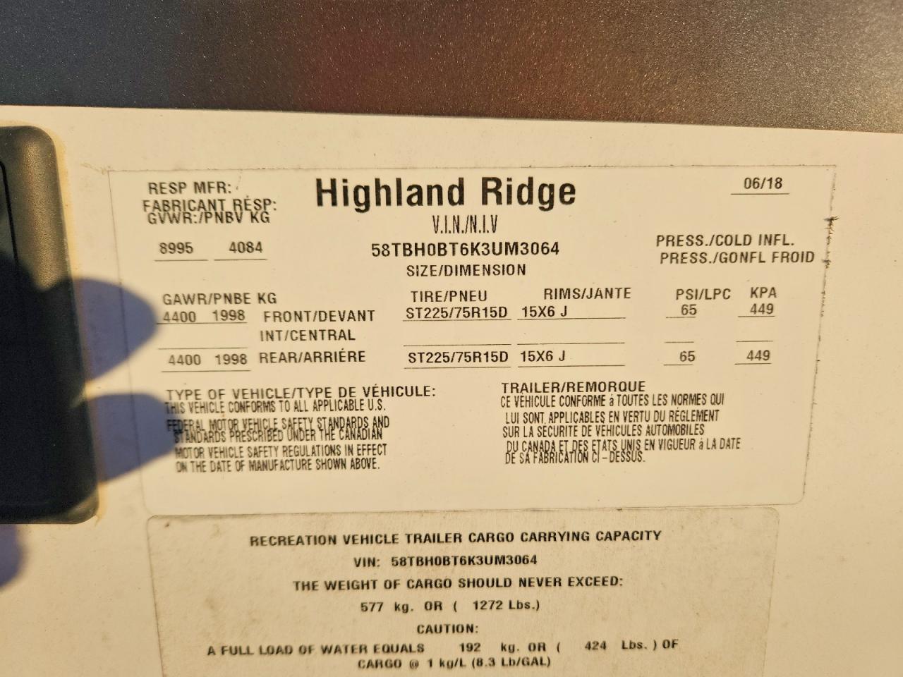 2019 Openrange 5th Wheel