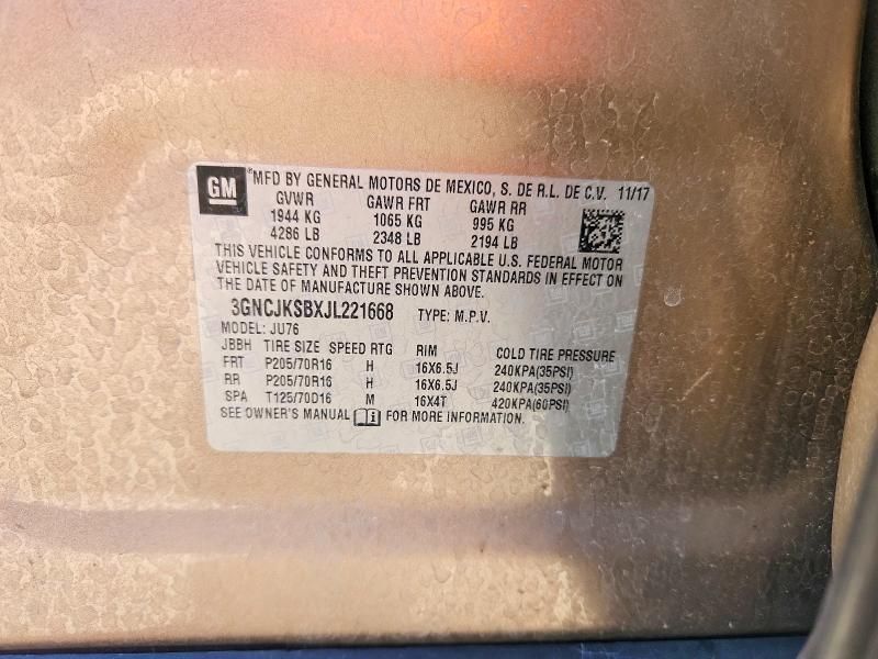 2018 Chevrolet Trax ls