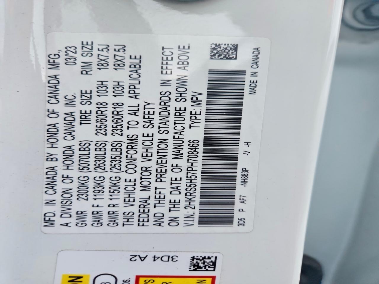 2023 Honda Cr-v Sport