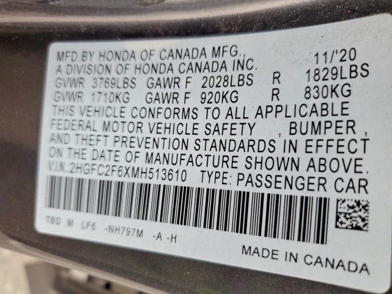 2021 Honda Civic lx