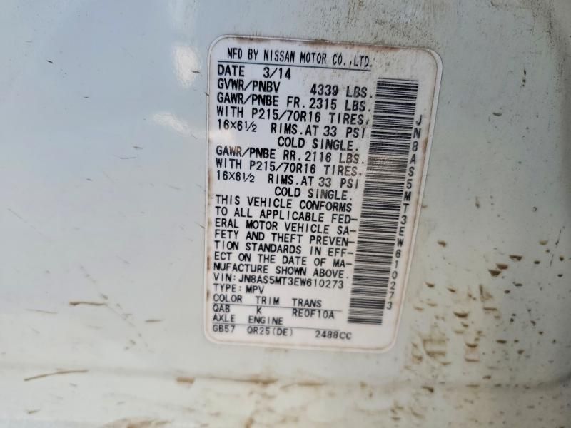 2014 Nissan Rogue Select s