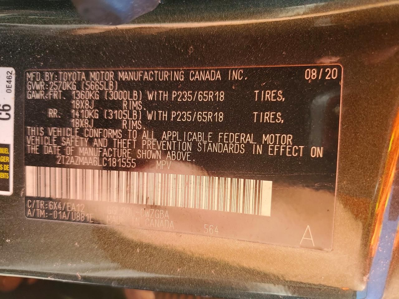 2020 Lexus Rx 350 Base