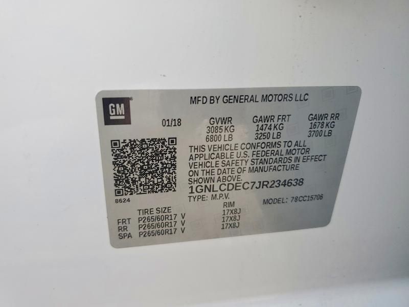 2018 Chevrolet Tahoe Police