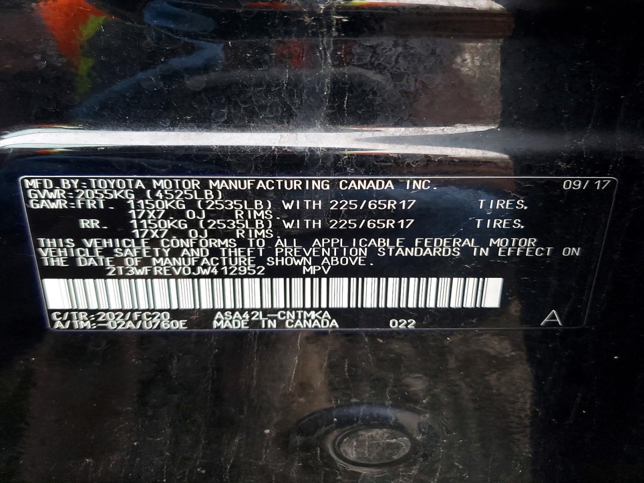 2018 Toyota Rav4 Adventure