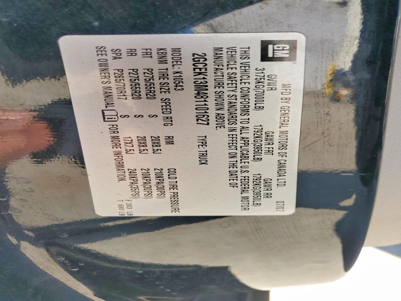 2008 Chevrolet Silverado K1500