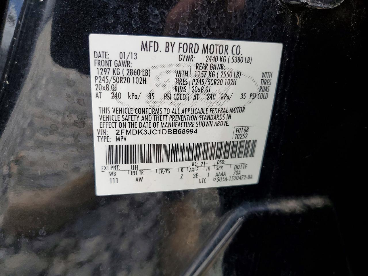 2013 Ford Edge sel