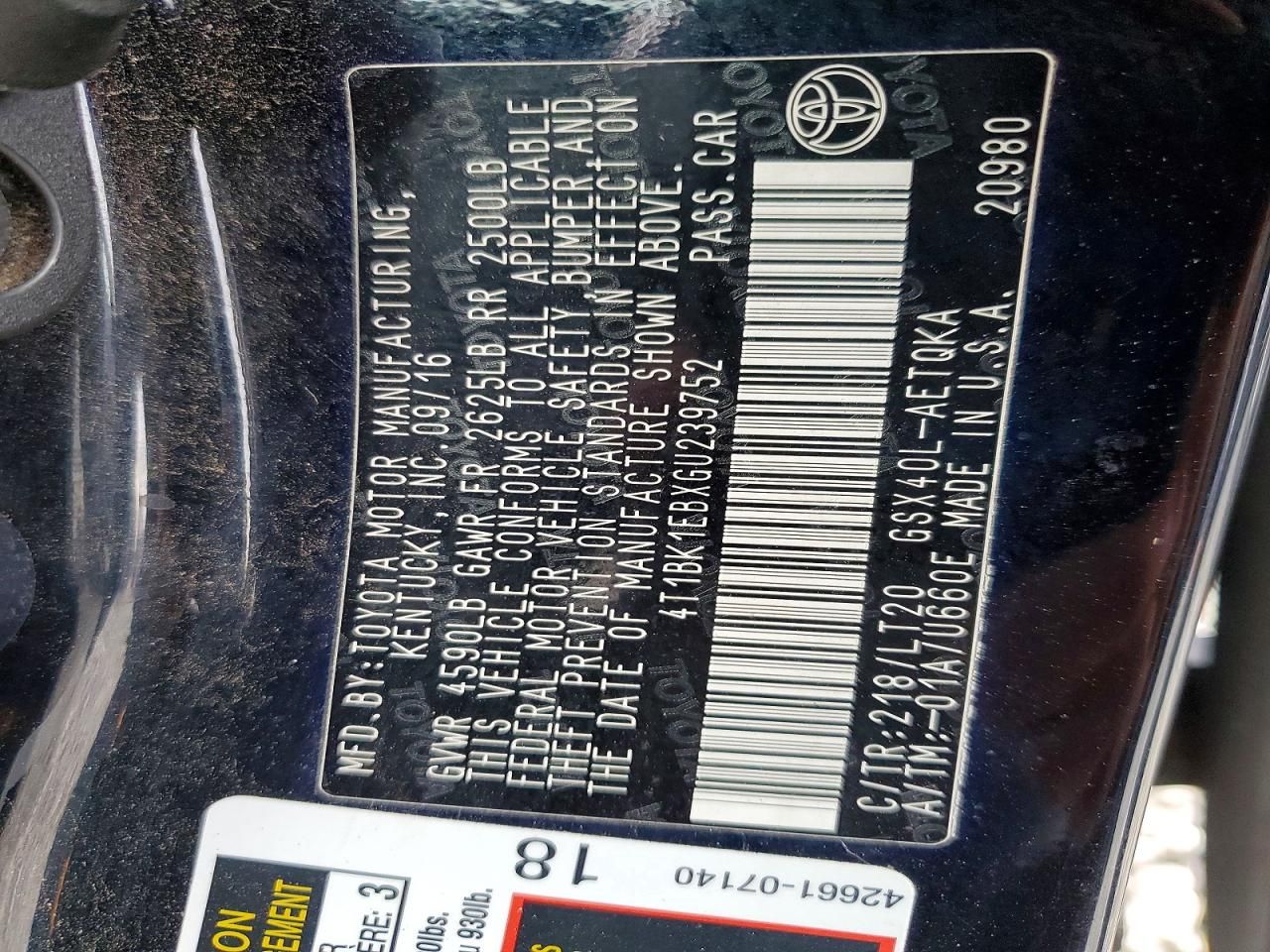 2016 Toyota Avalon xle