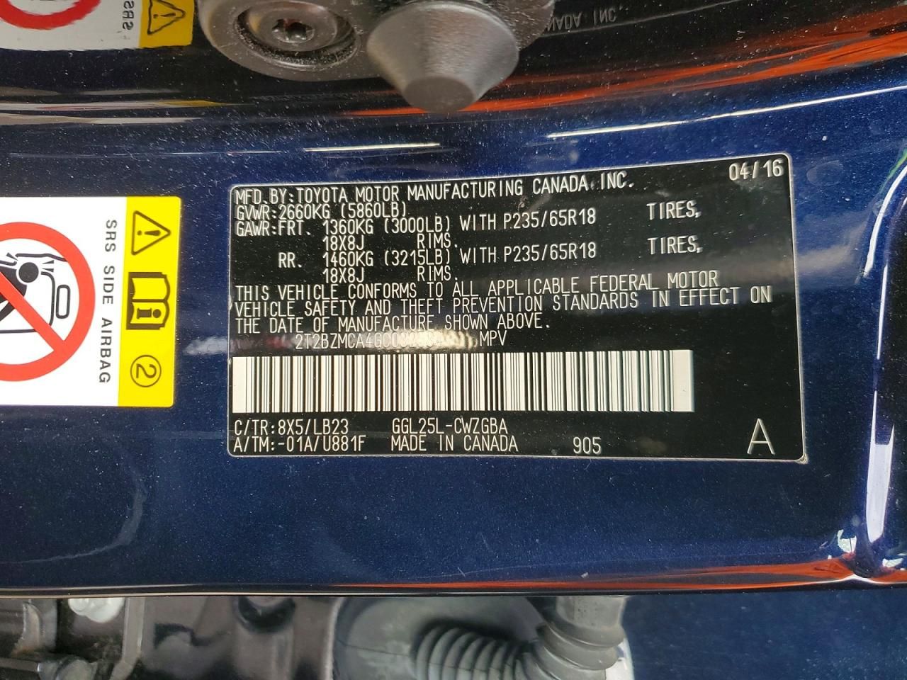 2016 Lexus Rx 350 Base