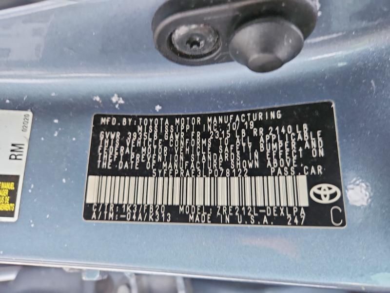 2020 Toyota Corolla le