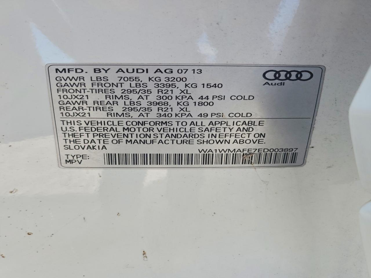 2014 Audi Q7 Prestige