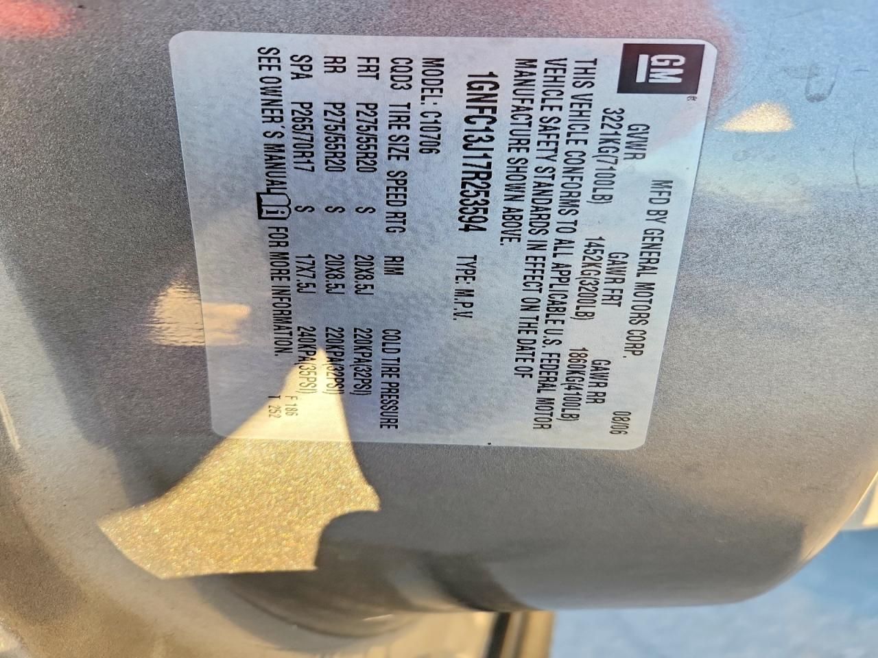 2007 Chevrolet Tahoe C1500