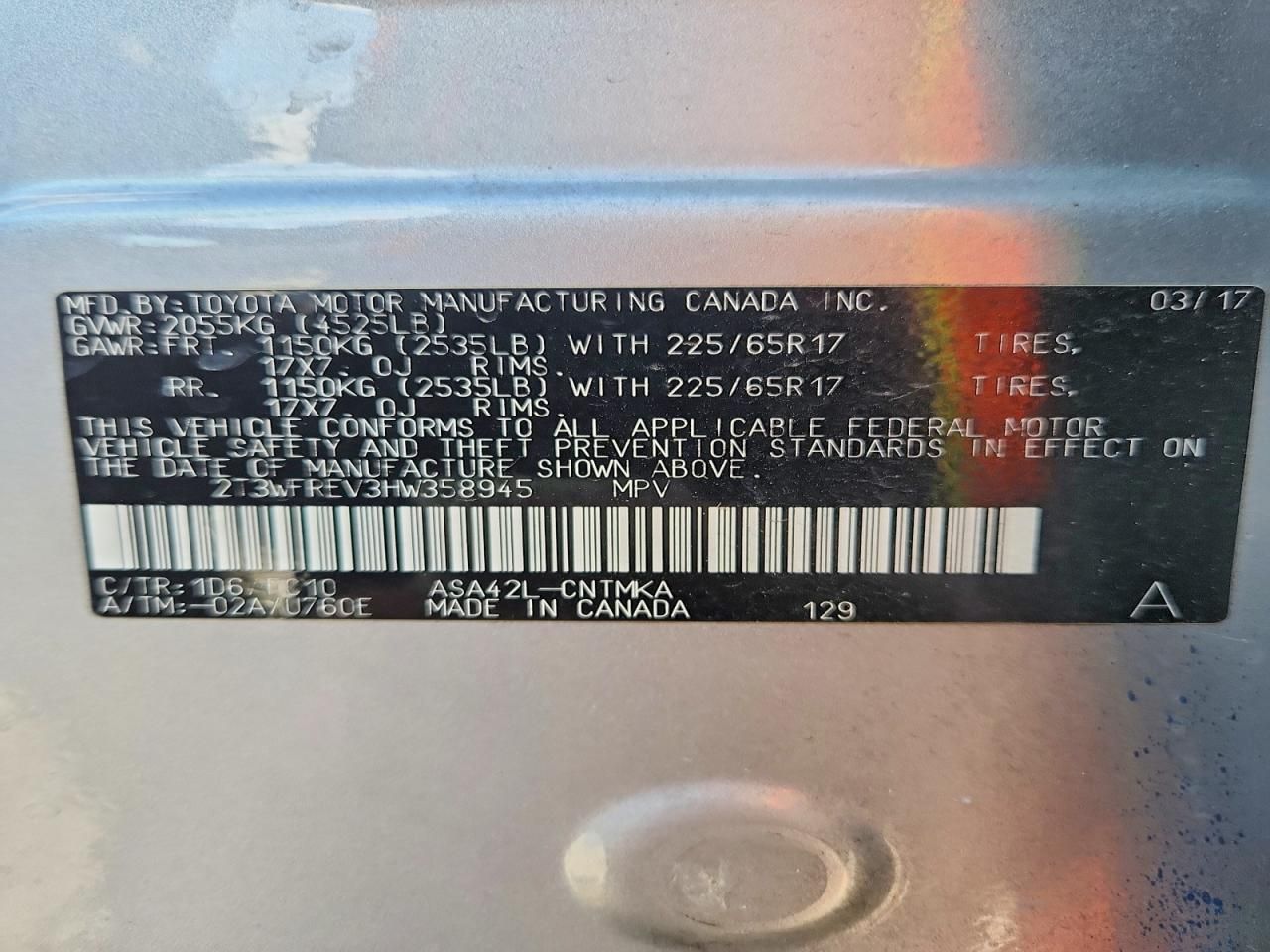 2017 Toyota Rav4 xle