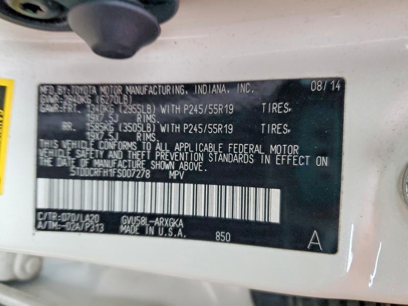 2015 Toyota Highlander Hybrid Limited