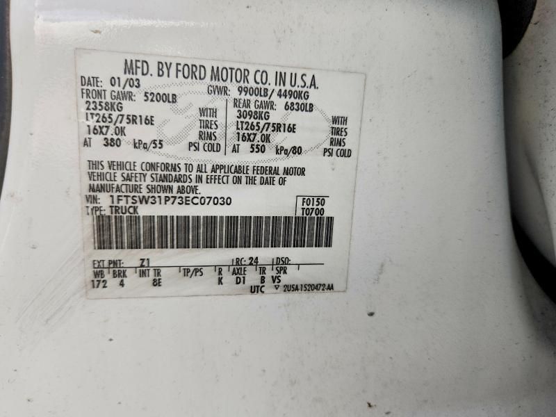 2003 Ford F350 SRW Super Duty