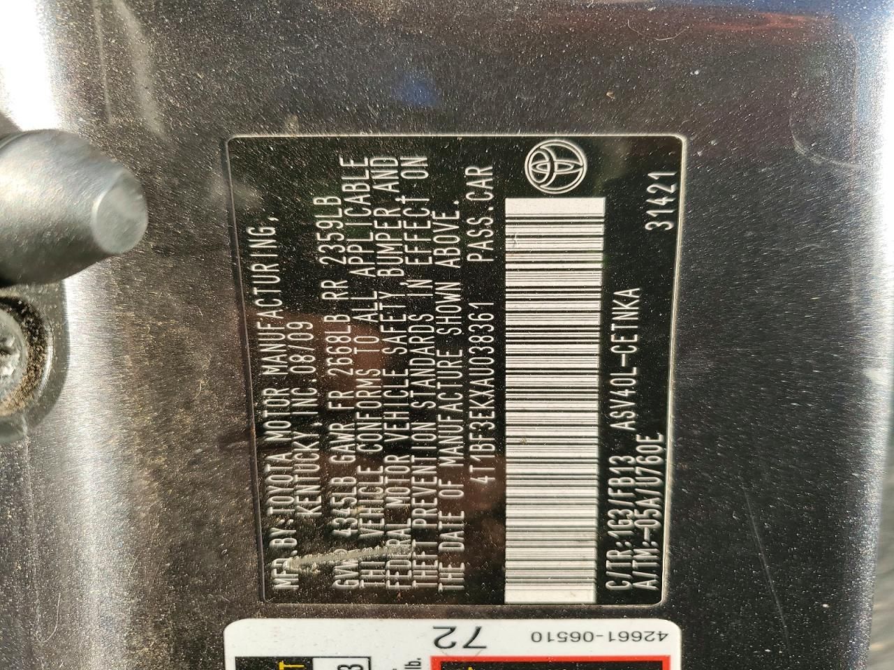 2010 Toyota Camry Base